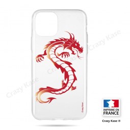 Coque compatible iphone 11 souple Dragon rouge- Crazy Kase